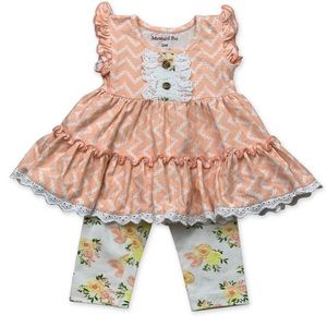 NWT mustard pie Lucy dress set